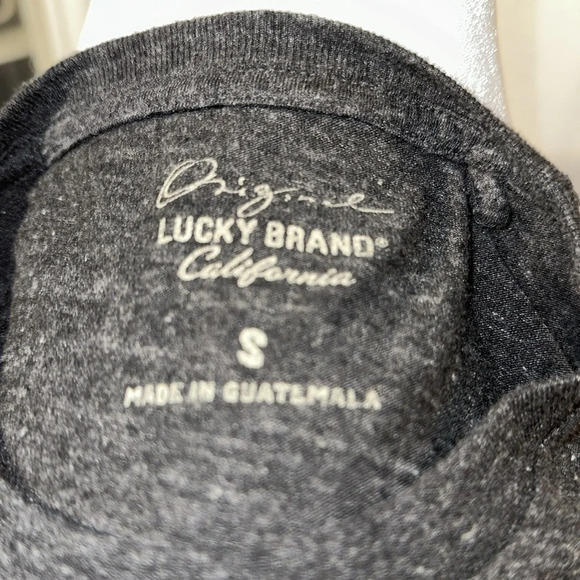 Lucky Brand Whiskey & Motorcycles both get better with age tshirt size small - Picture 3 of 3